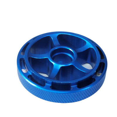 Bon prix Pièces en aluminium anodisé bleu, service d' usinage CNC sur mesure. en ligne