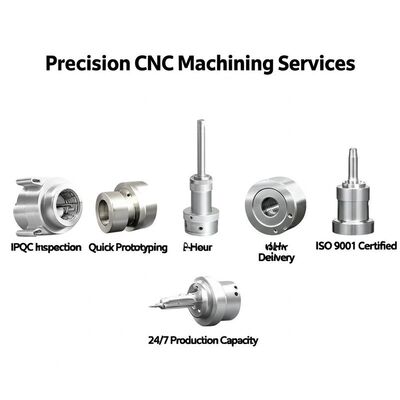 Bon prix Services d'usinage CNC de précision avec certification ISO 9001, livraison en 48 heures et capacité de production 24h/24 et 7j/7 en ligne